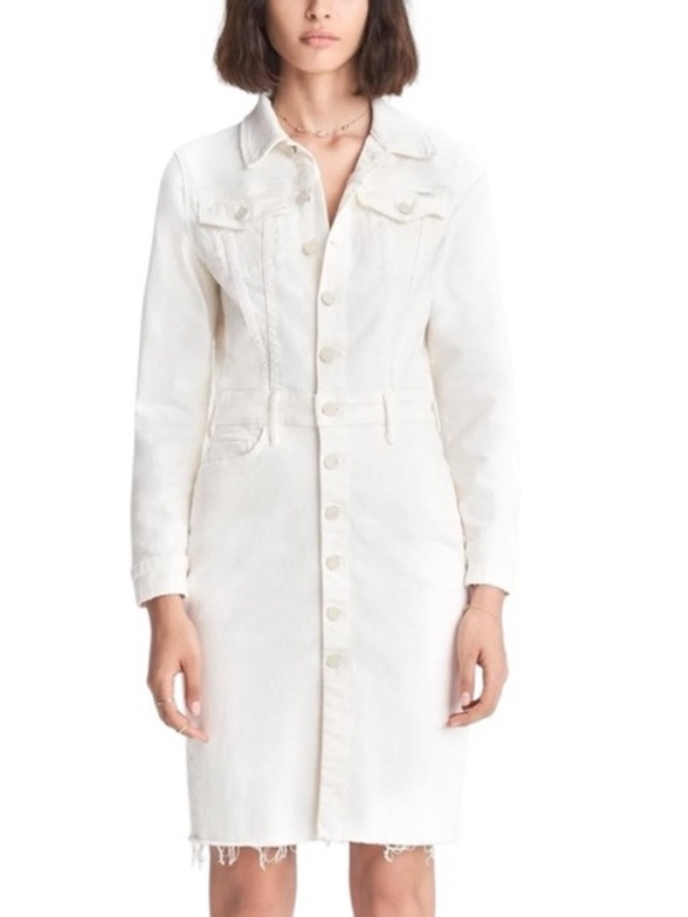Mother White Denim Dress - Picture 14 of 14